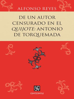 cover image of De un autor censurado en el Quijote: Antonio de Torquemada